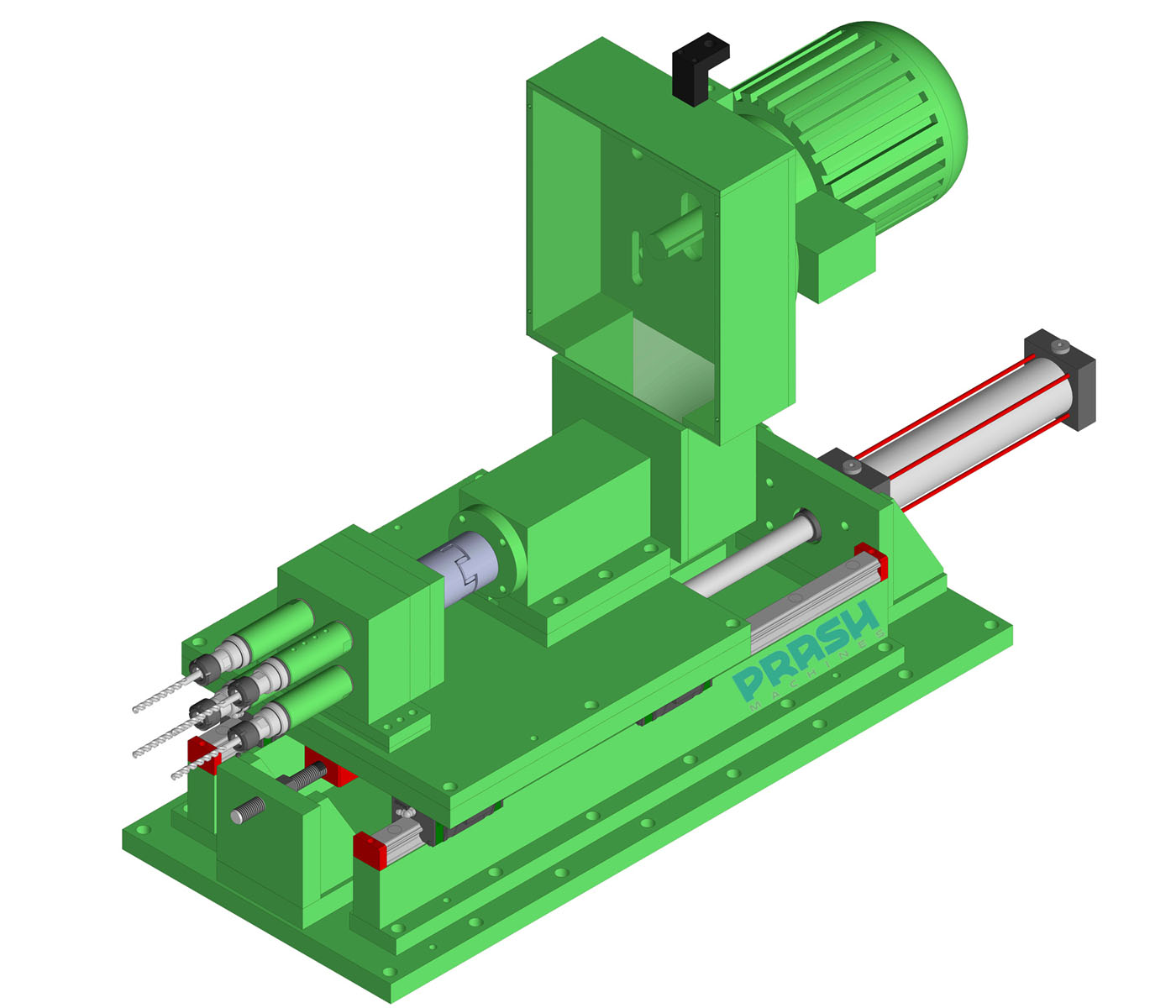 Multi Spindle Drilling Head-Hydraulic Slide Type