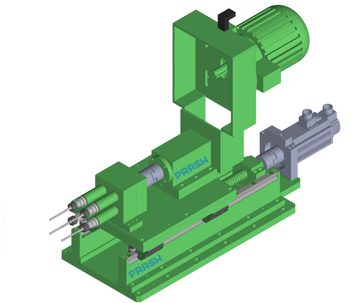 Multi Spindle Drilling Head-Servo Slide Type